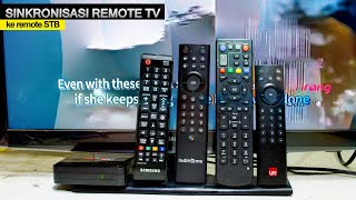 Cara setting remote Android TV set top box dan remote TV [upl. by Harl]