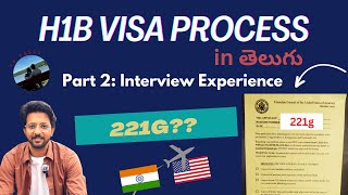 My H1B Visa Interview Experience and 221g Process  vvtales [upl. by Arinay]