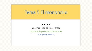 Video 45 Tema 5 El Monopolio [upl. by Goraud]