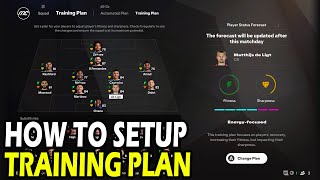 How to Setup a Training Plan in EA FC 25 [upl. by Suirred]