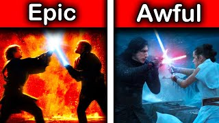 I Ranked EVERY Lightsaber Duel In Star Wars [upl. by Adnik]