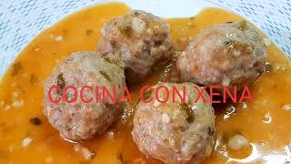 Albóndigas en salsa de almendras con THERMOMIX [upl. by Lytsirhc672]