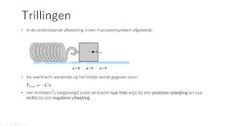 Natuurkunde modelleren 04 trilling [upl. by Piscatelli]