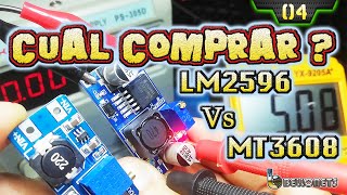 👁‍🗨 CUAL COMPRAR  LM2596 Vs MT3608 Convertidor reductor DC ⚡ Circuito regulador DC bellonets [upl. by Ornas3]