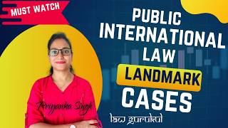 Public International Law I Important Case Law [upl. by Elyse]