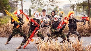 GUGU Nerf War  CID Dragon Nerf Guns Fight Crime Of Stealing Information Shaco Mask 2 [upl. by Aelrac]