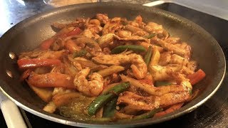 Riquisimas Fajitas Mixteadas Pollo y Camaron [upl. by Cara153]