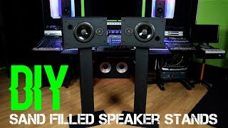 DIY Sand Filled Speaker Stands [upl. by Aivitnahs491]