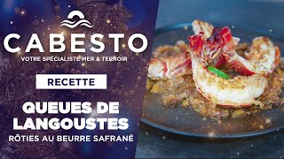 Recette queues de langoustes rôties au beurre safrané [upl. by Yeslek]