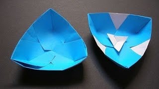 How To Make An Origami Paper Bowl [upl. by Anawik]