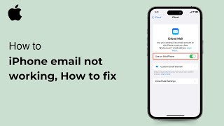 iPhone email not working How to fix  iOS  2024 [upl. by Chadbourne]