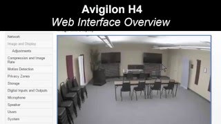 Avigilon H4 Camera Configuration Options [upl. by Eiramyma]