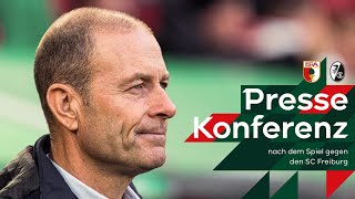 Pressekonferenz nach Freiburg  Voßler amp Thorup [upl. by Ahsinaj441]