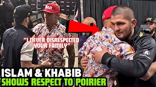 Islam Makhachev And Khabib Visits Dustin Poirier After UFC 302 RESPECTFUL MOMENT [upl. by Dnumde742]