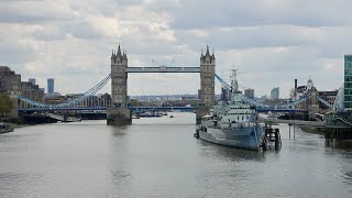 London Walk  Bank to Tower Bridge  Subtitles [upl. by Dimo779]