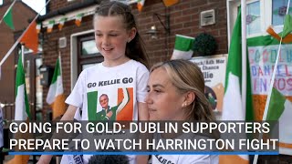 Dublin supporters prepare to watch Harrington go for gold [upl. by Lanfri]