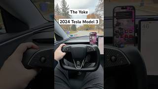 Change Your Style With The Yoke on Tesla Model 3… shorts model3highland [upl. by Shear]