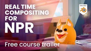 Blender Compositing for NPR  Free course trailer [upl. by Nylorahs]