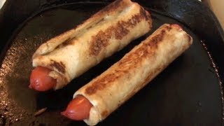 TOASTED HOT DOGS RECIPE  Gregs Kitchen [upl. by Cantlon]