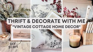 Thrift amp Decorate With Me  High End Home Decor on a Budget  Modern Cottage Style [upl. by Assirram510]