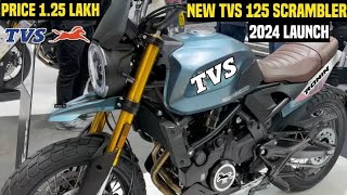 TVS 125cc Scrambler Bike Launched In India 2024 💥  PriceEngineMileageSpecsFeaturesTVs 125 Bike [upl. by Onig89]