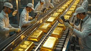 How is gold bullion produced This factory produces 3000 tons of gold bullion [upl. by Lange]