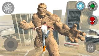 Franklin Fight Sand Hulk in Indian Bike Driving 3D  Avengers Mode [upl. by Kidder]