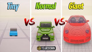 TINY Car vs NORMAL Car vs GIANT Car  Teardown [upl. by Eibob]