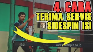 CARA TERIMA SERVIS SIDESPIN ISI Tenis Meja  Table Tennis  Pingpong [upl. by Juli]