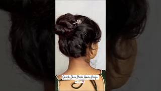 Trending Bun Stick Hairstyle Tutorial 😍 hairstyles bunstick shorts [upl. by Haon616]