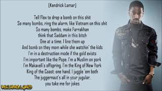 Big Sean  Control ft Kendrick Lamar amp Jay Electronica Lyrics [upl. by Winou]