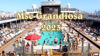 MSC GRANDIOSA 2023 [upl. by Ardnossac304]