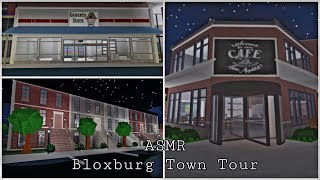 ASMR Bloxburg Town Tour✨inaudible whisperingmouth sounds [upl. by Nnylacissej]