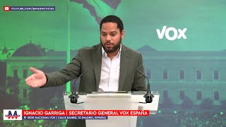 🇪🇸 VOX  Secretario General Ignacio Garriga atiende a los medios en la Sede Nacional 29 ene 2024 [upl. by Nirahs]