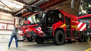 2019 Rosenbauer PANTHER Airport Fire Engine Full Tour Latest Tech [upl. by Cozmo]