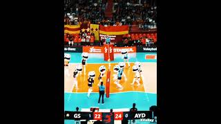 Incredible Moment in Volleyball😲 [upl. by Witha]