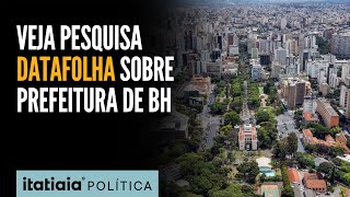 CONFIRA O RESULTADO DA PESQUISA DATAFOLHA PARA A PREFEITURA DE BELO HORIZONTE [upl. by Los]