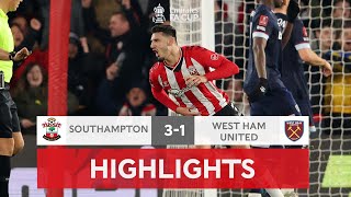 Perraud Wonder Goal Sends Saints Through  Southampton 31 West Ham  Emirates FA Cup 2122 [upl. by Saduj]