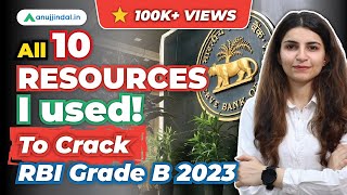 Sources Used by RBI Grade B Topper Karnima Maam  RBI Grade B 2024 Preparation Strategy  RBI 2024 [upl. by Aneloaup283]