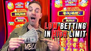 Betting SMALL on HIGH LIMIT Slots for the WIN [upl. by Oiuqise]