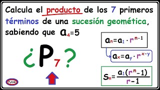 Producto de los Términos de una Sucesión Geométrica [upl. by Etireuqram]