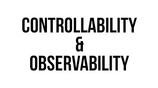 Control Systems  Lec 49 Controllability and Observability [upl. by Critta32]