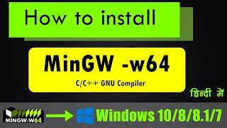 how to install MingGW w64 on windows 10  CC Compiler [upl. by Hemphill667]