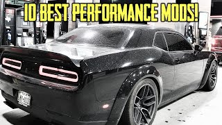 BEST 10 PERFORMANCE MODS FOR DODGE CHALLENGER CHARGER SXT V6 PENTASTAR  49 SECOND 060 [upl. by Cynth420]