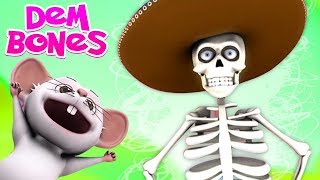 dem huesos  esquelético de la danza  Dem Bones  Nursery Rhymes  Super Kids Network Español [upl. by Scoter961]