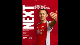 Arsenal Women vs Rosenborg BK UEFA Womens Champions League qualifier [upl. by Yemane777]