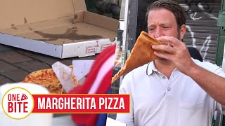 Barstool Pizza Review  Margherita Pizza Queens NY [upl. by Nilatak]