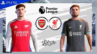 Arsenal vs Liverpool  Premier League 2425 CLASH  FC 25 NO RULES [upl. by Edecrem]