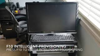 F10 Intellignet provisioning from boot overview HP Proliant g8 dl360p [upl. by Munmro]