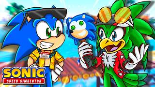 Sonics Summer Job  Sonic Speed Simulator ROBLOX [upl. by Morel]